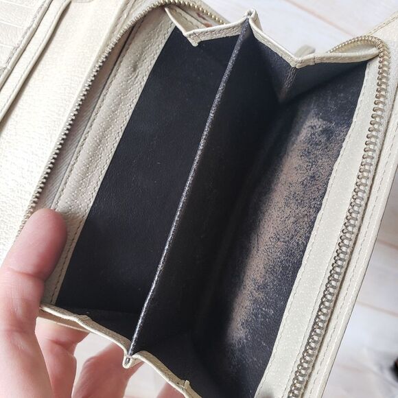 Authentic Gucci Signature Logo Fabric Leather Compact Bifold Wallet Unisex Box - Picture 11 of 16